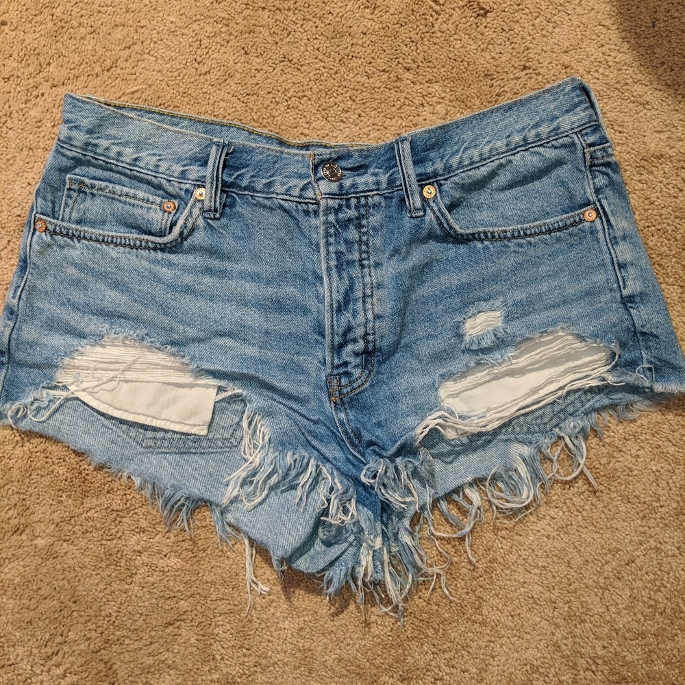 Free People Jean Shorts